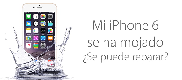 ¡Repara tu iPhone 6 mojado cuanto antes!