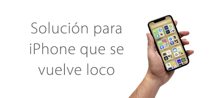 ¿Se puede reparar la pantalla de mi iPhone si se vuelve loco?