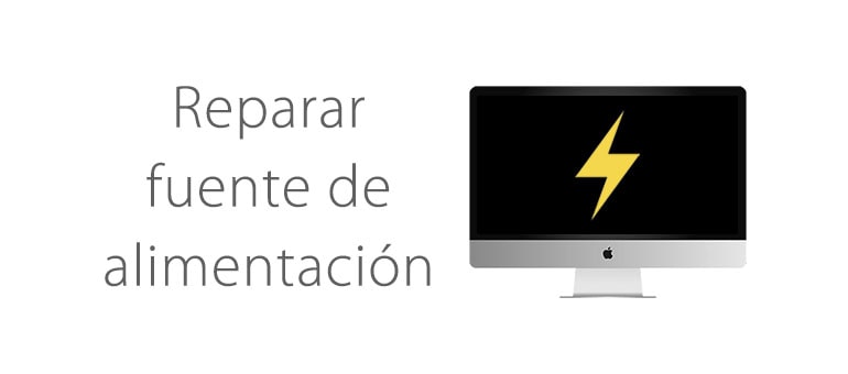 Cambiar la fuente de alimentacion de iMac