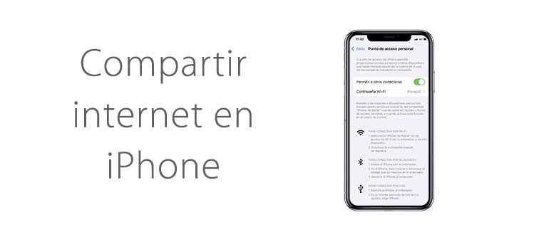 Como compartir Internet en iPhone