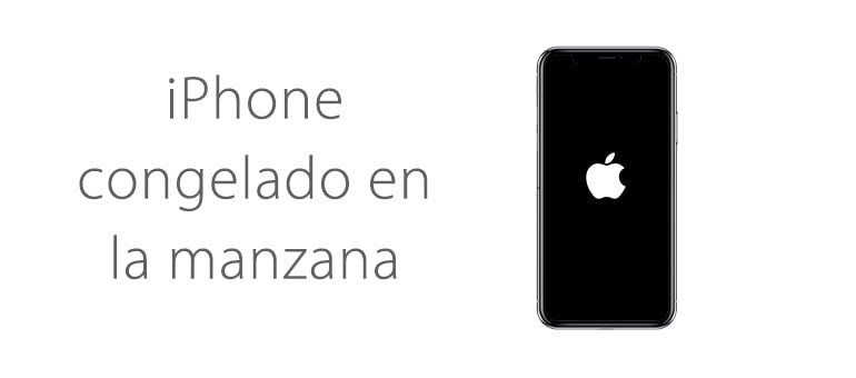 iphone congelado en la manzana