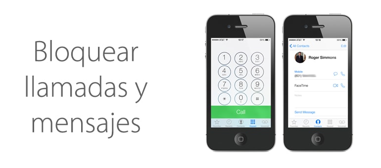 Bloquear llamadas y mensajes en iPhone