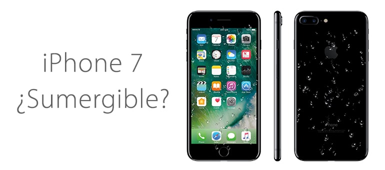iPhone 7 no es sumergible y es poco resistente al agua