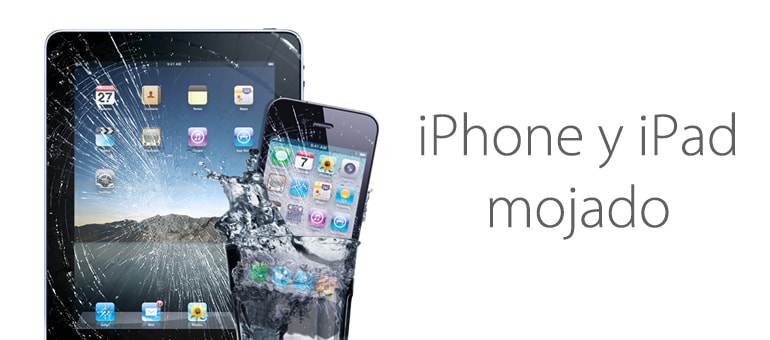¿Necesitas reparar tu iPhone o iPad mojado?