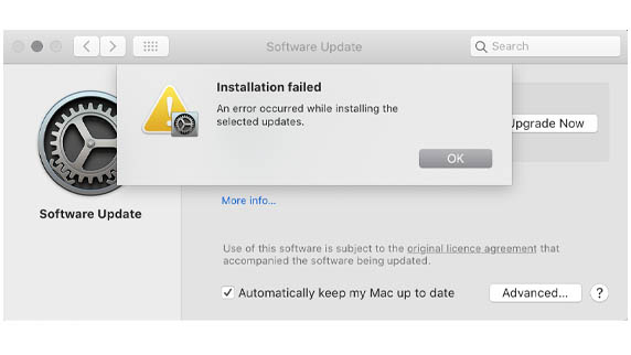 error de instalacion big sur
