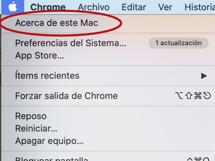 acerca de este mac